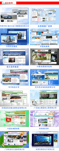 东莞市行业网站制作平台的简单介绍